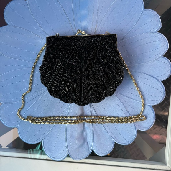 Beaded evening bag seashell clamshell - Picture 6 of 7